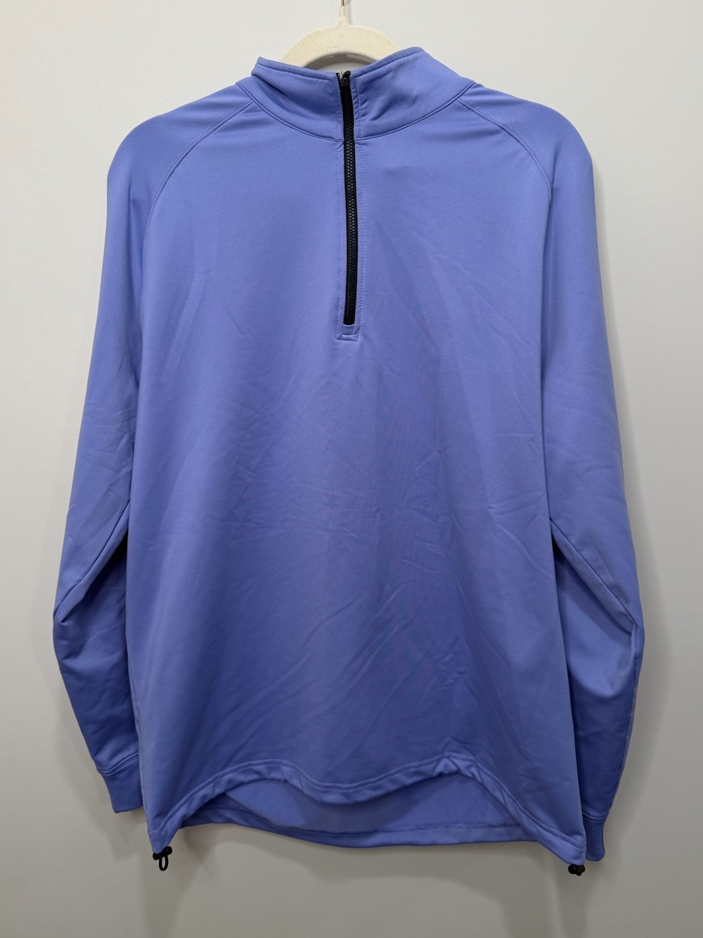Dunning Golf Performance 1/4 Zip Pullover Periwinkle Blue Purple Size Large
